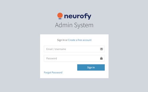 Neurofy - Healthcare & Life Sciences project interface preview