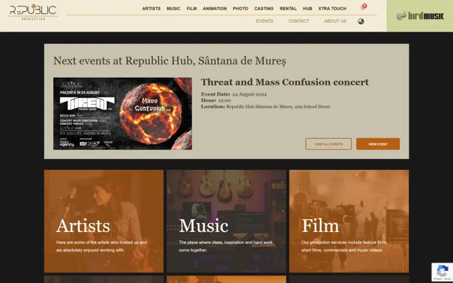 Republic Production - Media & Creative Production project interface preview
