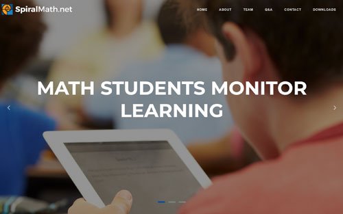 Spiral Math - Education & EdTech project interface preview